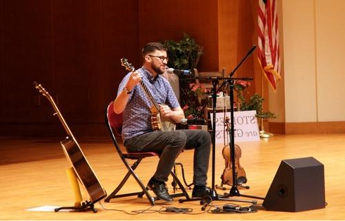 Josh Goforth performs at festival